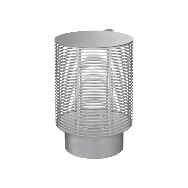 blomus Outdoor Laterne -Olea- Kerzenhalter Windlicht aus Edelstahl (Silver) (66664) M Silver, M Silv