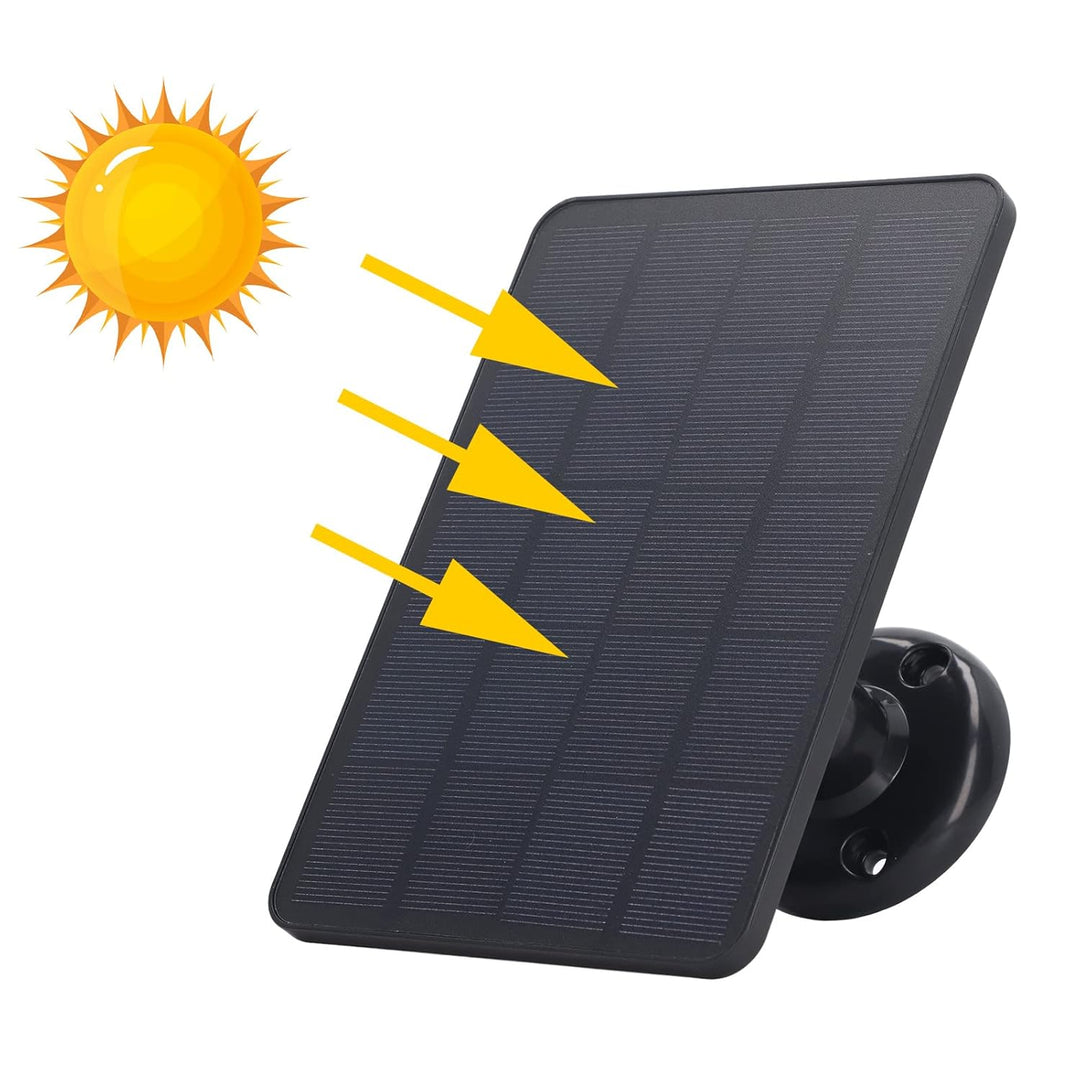 10-W-Solarpanel-Ladegerät, Micro-USB-Kamera, Lädt Solarpanel auf, Geringer Stromverbrauch, Sicherhei