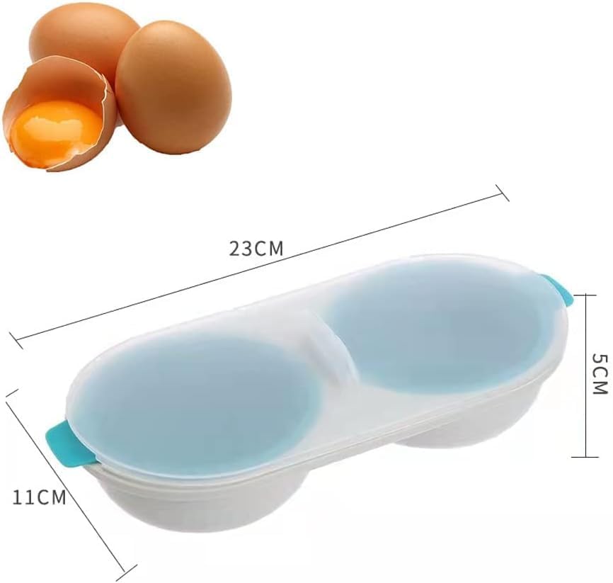 Eier mikrowellen kocher, Eierkocher Eierdampfer Kochgeschirr Schnell gedämpfte Eier Box Eier-Pochier