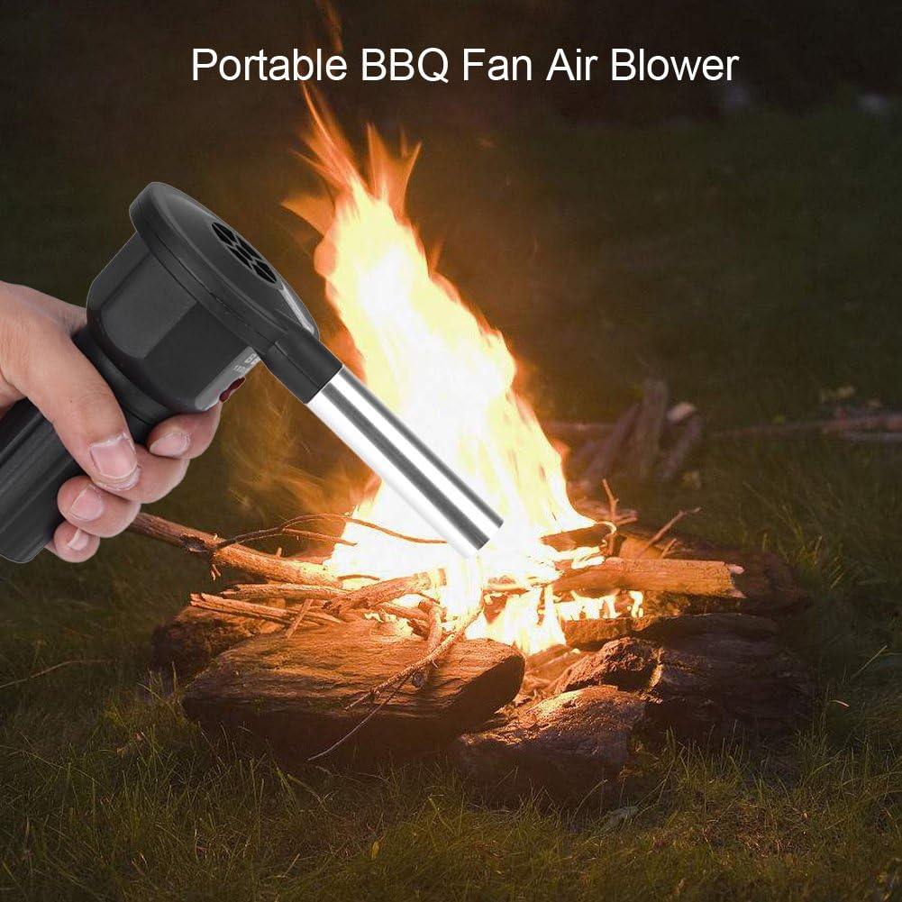 GOTOTOP Tragbar batteriebetrieben BBQ Fan Air Gebläse für Outdoor Camping Picknick Holzkohle-Grill B