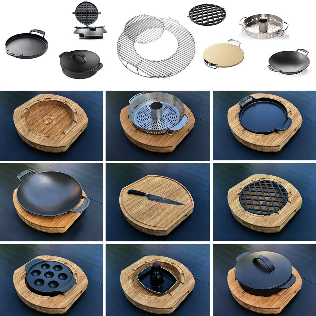 2 in 1 UPGRATE für alle Grillmeister – Bambus Schneidebrett und Grilltablett in Einem