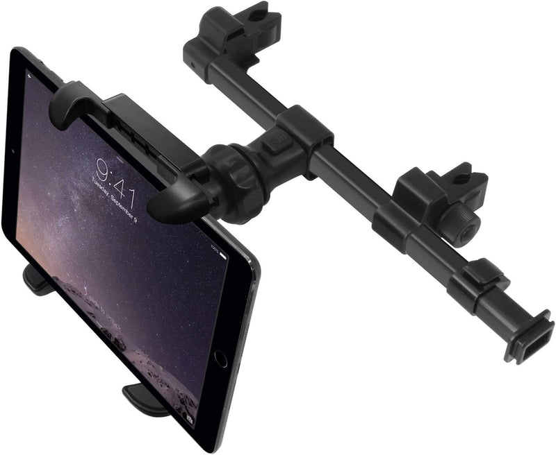 Macally HRMOUNTPRO-B, Kopfstützen Autohalterung für alle iPad & Tablet PCs, schwarz, bis 25 cm Breit