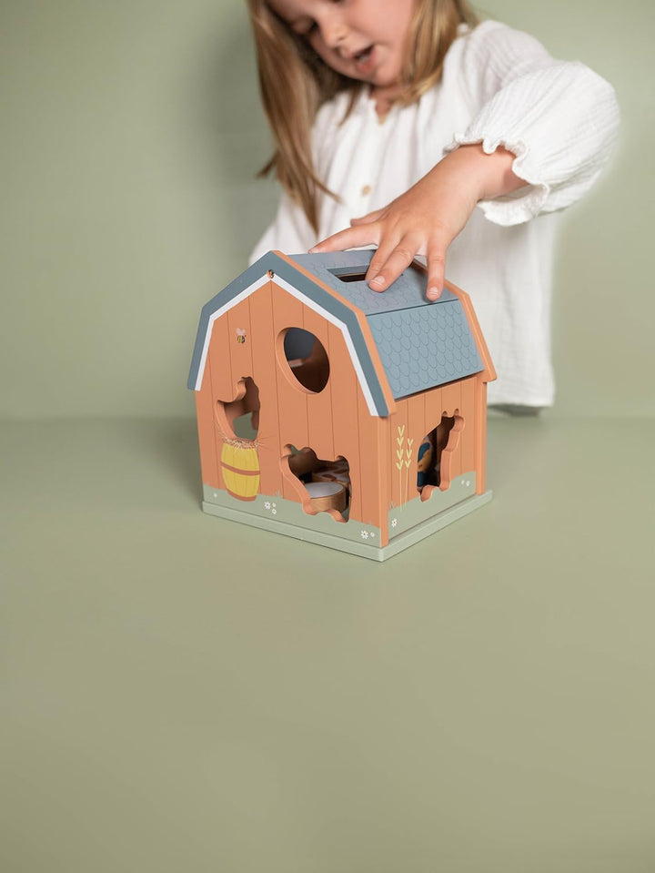 Little Dutch 7147 FSC Holz Steckspiel Sortierspiel Bauernhaus - Little Farm