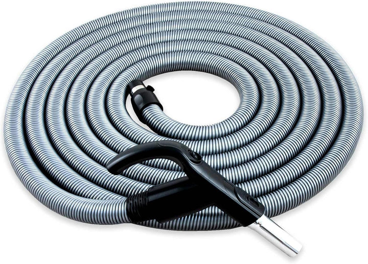 CANEUS Zentralstaubsauger Schlauch mit Ein/Aus Schalter - 15,2 M - Saugschlauch mit Handgriff Ergo -