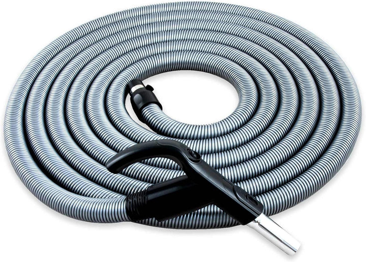 CANEUS Zentralstaubsauger Schlauch mit Ein/Aus Schalter - 9,1 M - Saugschlauch mit Handgriff Ergo -