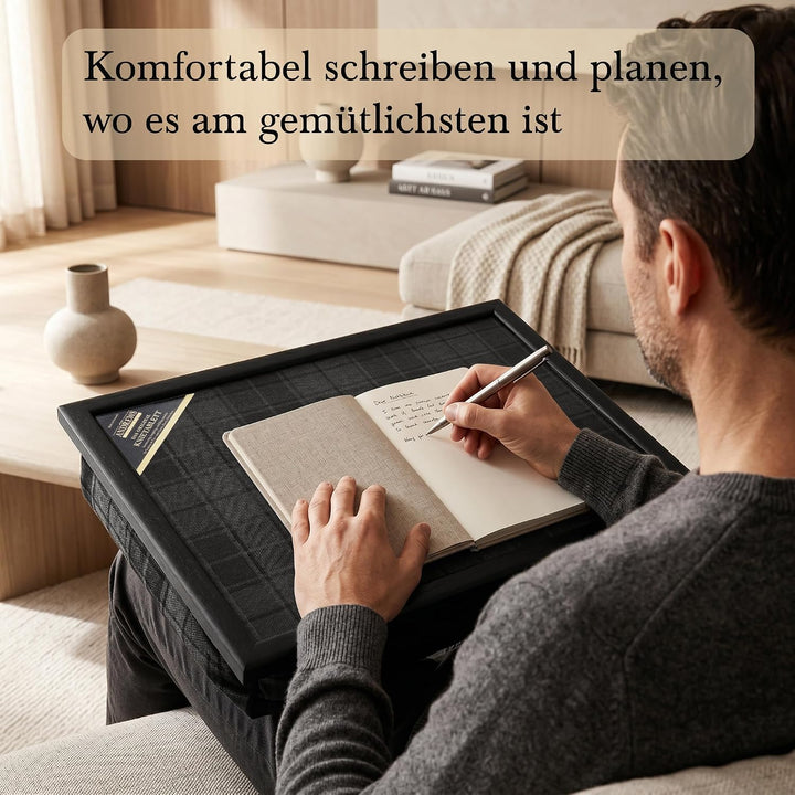 Andrews Living Kariertes Knietablett: Allover-Schottenkaro (Grey Highlander) Grey Highlander 1 Stück