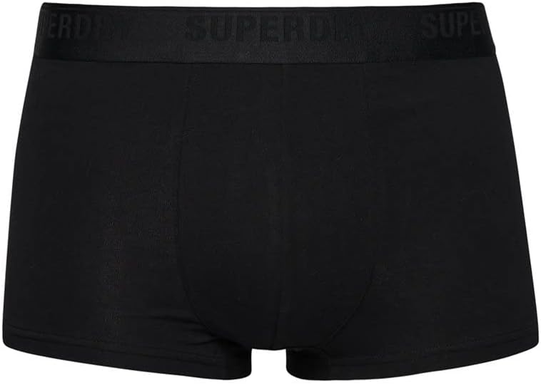 Superdry Herren Unterhosen aus Bio-Baumwolle im 3er-Pack Schwarzer Mix XL