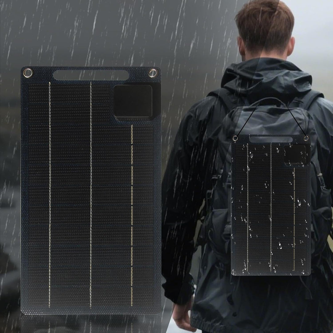 100 W Solarpanel | Outdoor-USB-Telefon-Ladegerät 100 W – wasserdichte Ladebank für den Aussenbereich