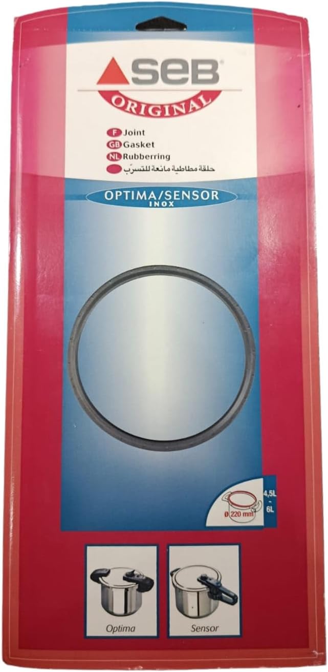 Dichtung 4,5, 6 l, Edelstahl, Optima Sensor, Durchmesser 220 mm, für kleine Küchengeräte von SEB – 7