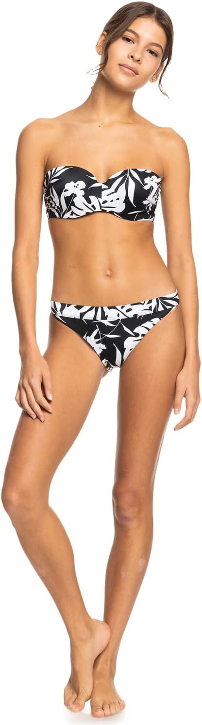 Roxy Damen Love The Beach Vibe-Bandeau-Bikinioberteil Bikini XS Anthracite Surf Trippin Bico S, XS A
