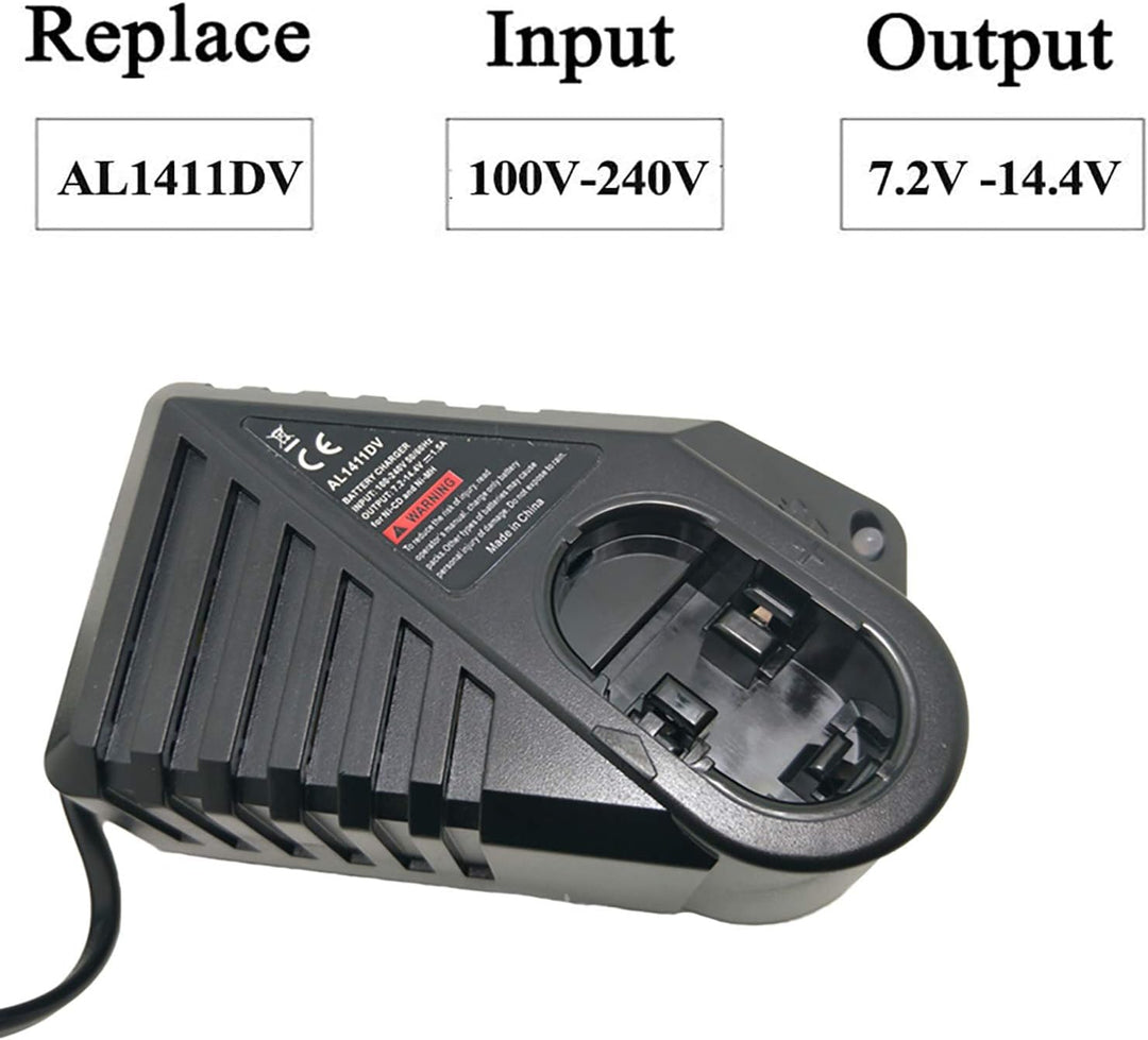 AL1411DV Ersatz für Bosch 7,2 V -14,4 V NI-CD NI-MH-Ladegerät Batterie GSR7.2 GSR9.6 GSR12 GSR14.4 B