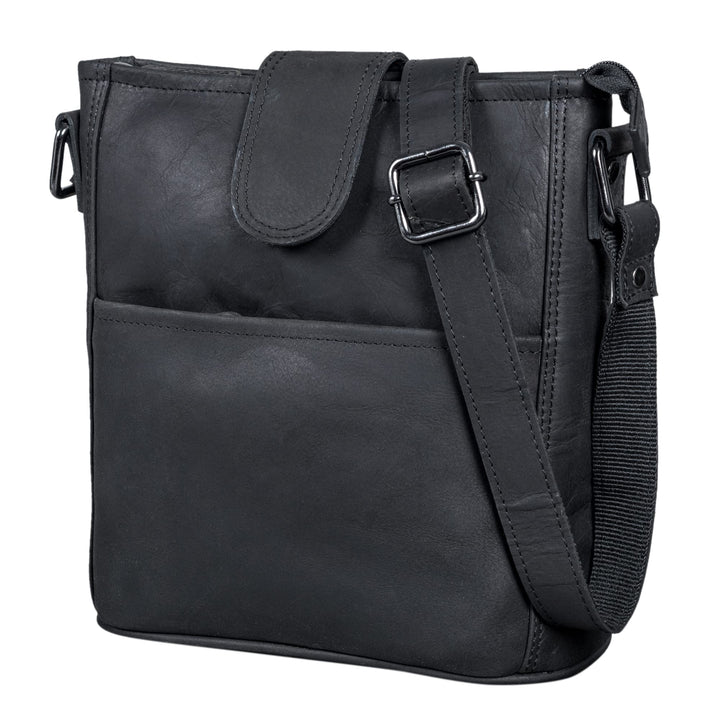 LEABAGS Leder Handtasche Damen I Premium Echtleder Umhängetasche I Damen Schultertasche I Damentasch