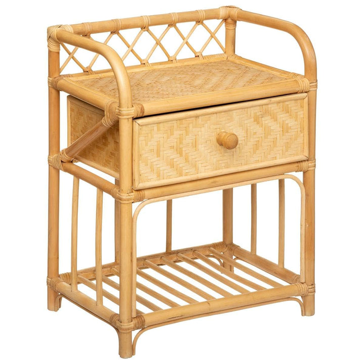 Nachttisch Aoni - Rattan - Beige - Atmosphera créateur d'intérieur cm Rattan, cm Rattan