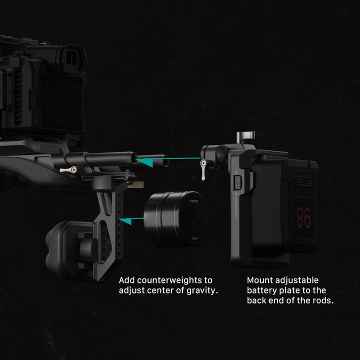 Tilta Camera Shoulder Rig Leichtes Schulter-Rig für DSLRs Videofilmherstellungs System-Kit, mit ARCA