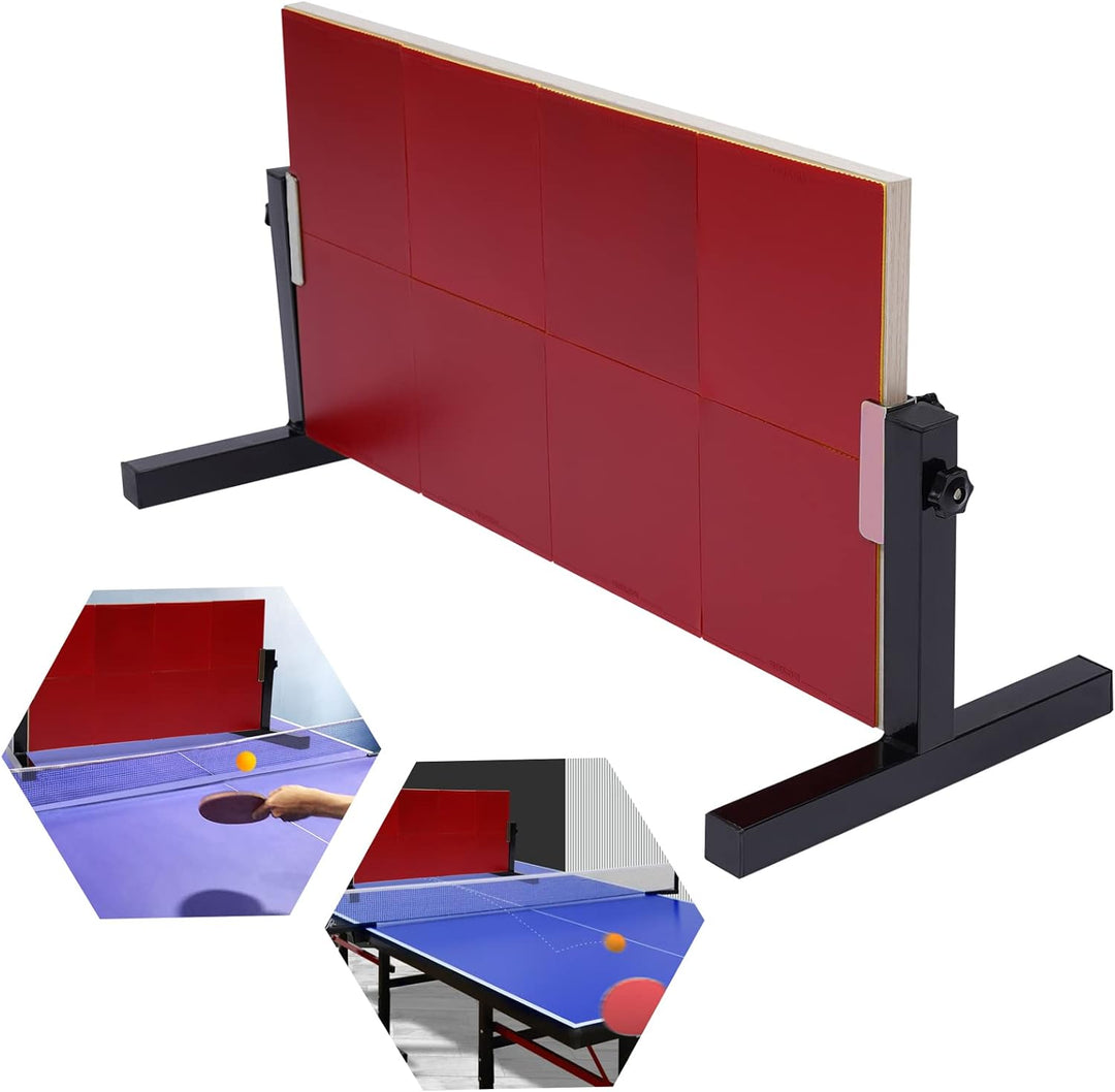 TischtennisReturnbrettProPingPongReboundermit 8-roten Gummis Returnboard Trainingsgerät Sparring Reb