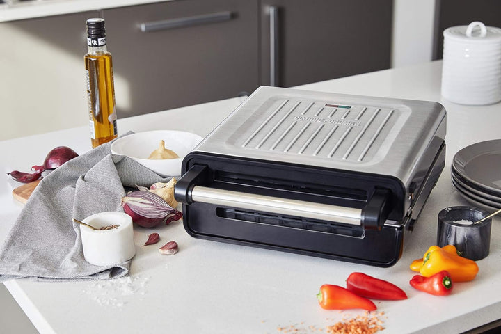 George Foreman Kontaktgrill & Panini- / Sandwichgrill [Smokeless - 87% weniger Rauch] Tischgrill (ab