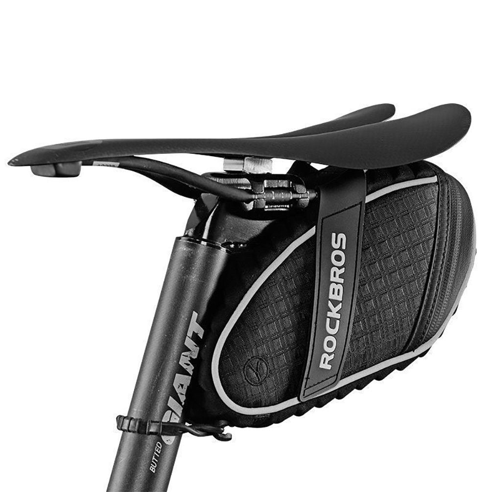 ROCKBROS Satteltasche für Fahrrad, MTB, Fahrradtasche hinten, Sattel, 1,5 l, wasserdicht, reflektier