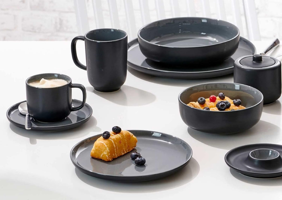 Ritzenhoff & Breker Kaffeebecher-Set Jasper, 4 Stück (1er Pack), Schwarz