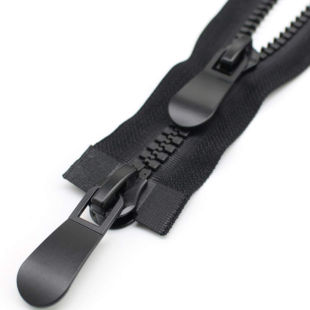 70cm #15 Grosse Reissverschluss Kunststoff 2 Wege teilbar 11mm grosse Reissverschluss für Parka, Man