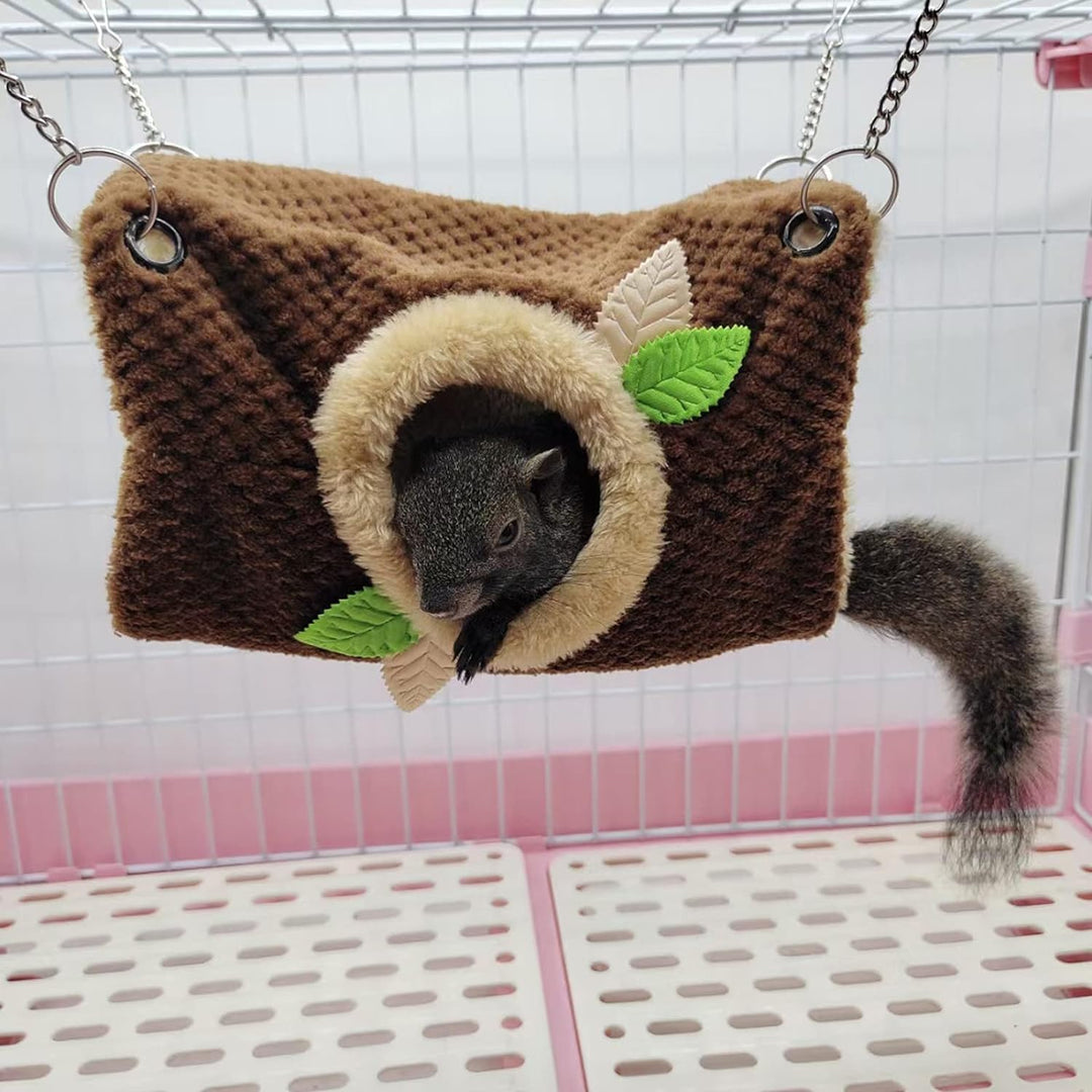 Kleintierhängematte, Hamster Hängematte Hängematte & Tunnel Warmbett Hauskäfig Nestkäfig Hängetunnel