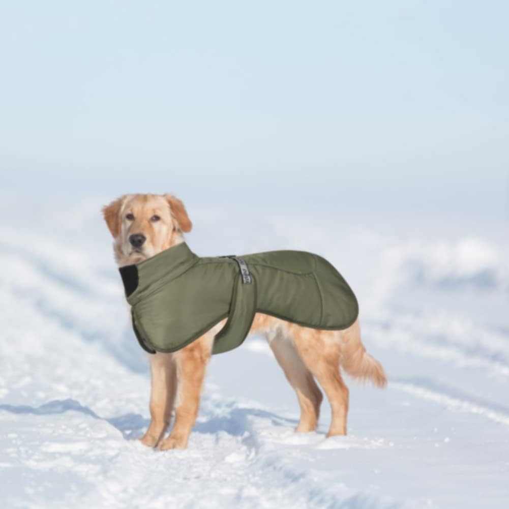 Hundemäntel Wasserdicht Winddicht Warm Winter Sicher mit Gewinde Reflektierende Streifen Jacke für M