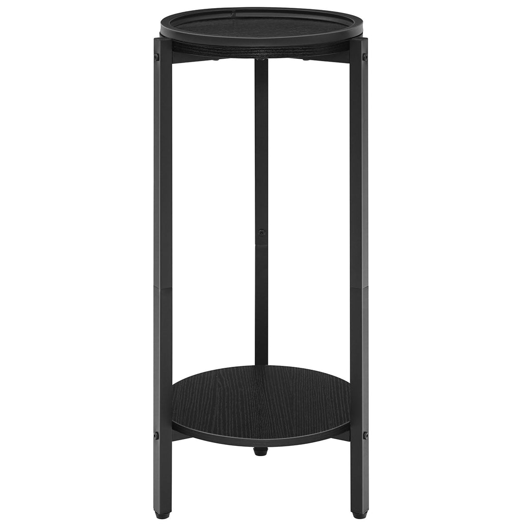 HOOBRO Beistelltisch, Kleiner Tisch, 2-stufiger runder Couchtisch, Sofatisch, Getränketisch, für kle