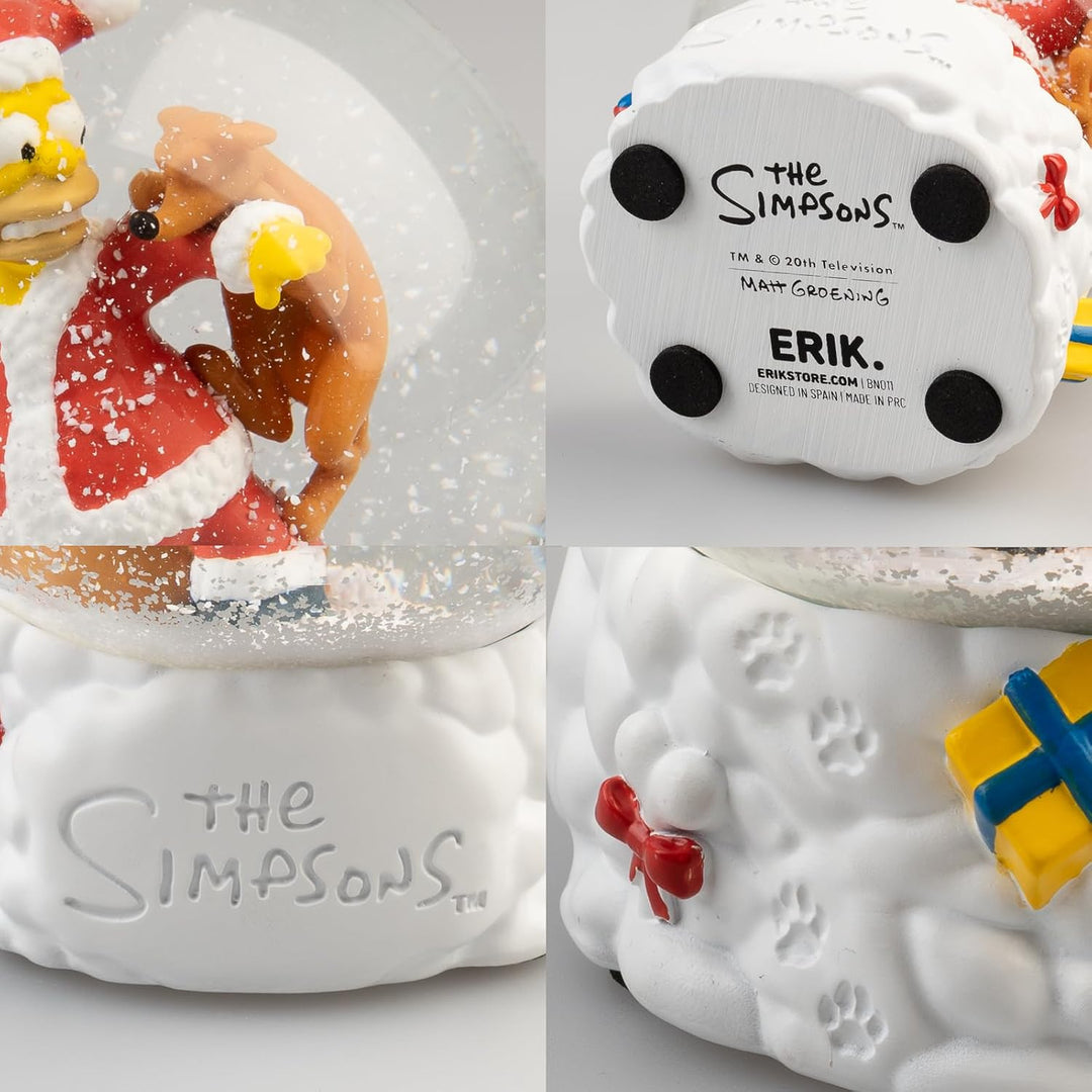 Grupo Erik Schneekugel Die Simpsons Schneekugel Weihnachten Weihnachtsdeko Dekoartikel 8 x 10 x 8 cm