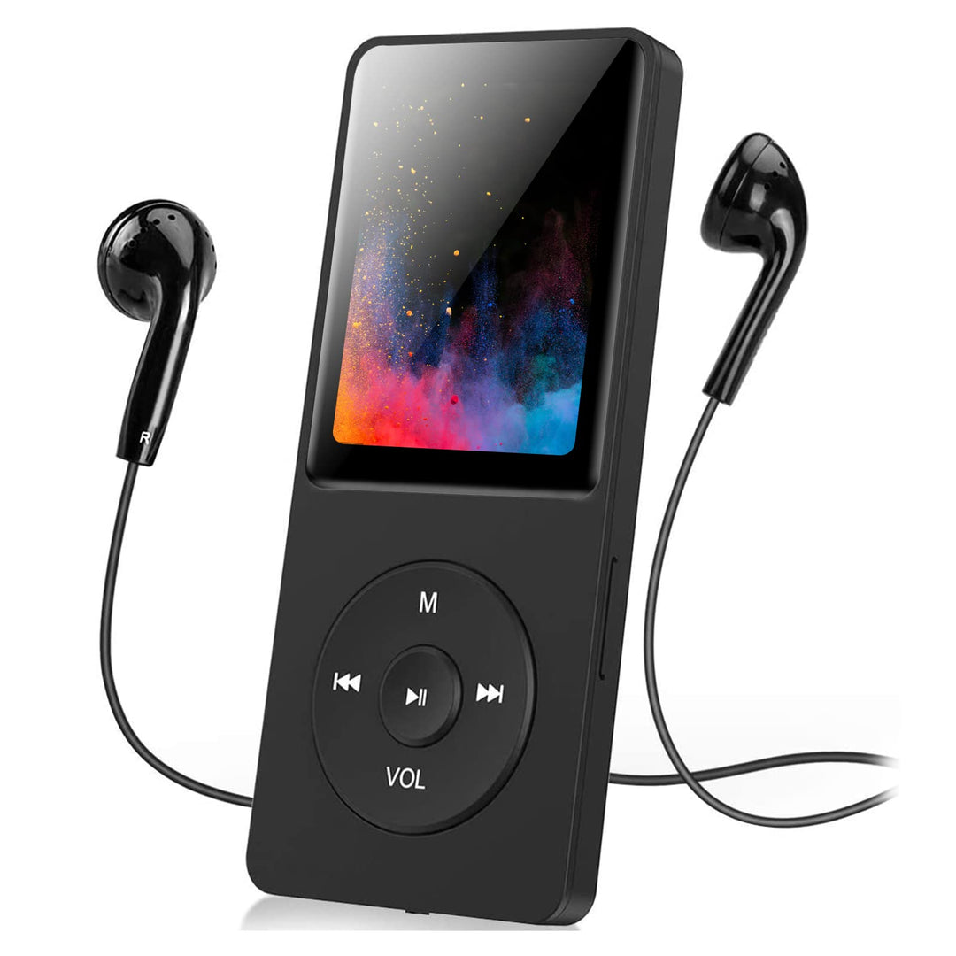 32GB MP3 Player Bluetooth mit 1.8" TFT Farbbildschirm mit Kopfhörer, HiFi Musik Player Kinder mit La