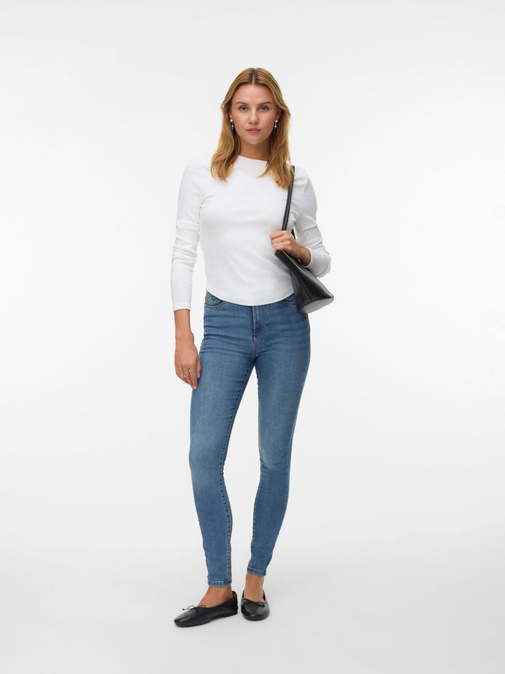 Vero Moda Female Skinny Jeans VMSOPHIA Hohe Taille Skinny Fit Jeans XS / 30L Medium Blue Denim, XS /
