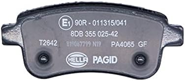 HELLA PAGID 8DB 355 025-421 Bremsbelagsatz - T2642 - Dicke/Stärke: 16mm - Bremssystem: TRW - nicht f