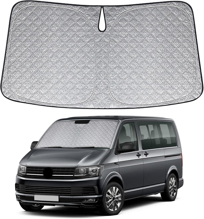 Sonnenschutz Auto Frontscheibe Ersatz für VW T5 2003-2021, Auto Windschutzscheibe Sonnenschutz Innen