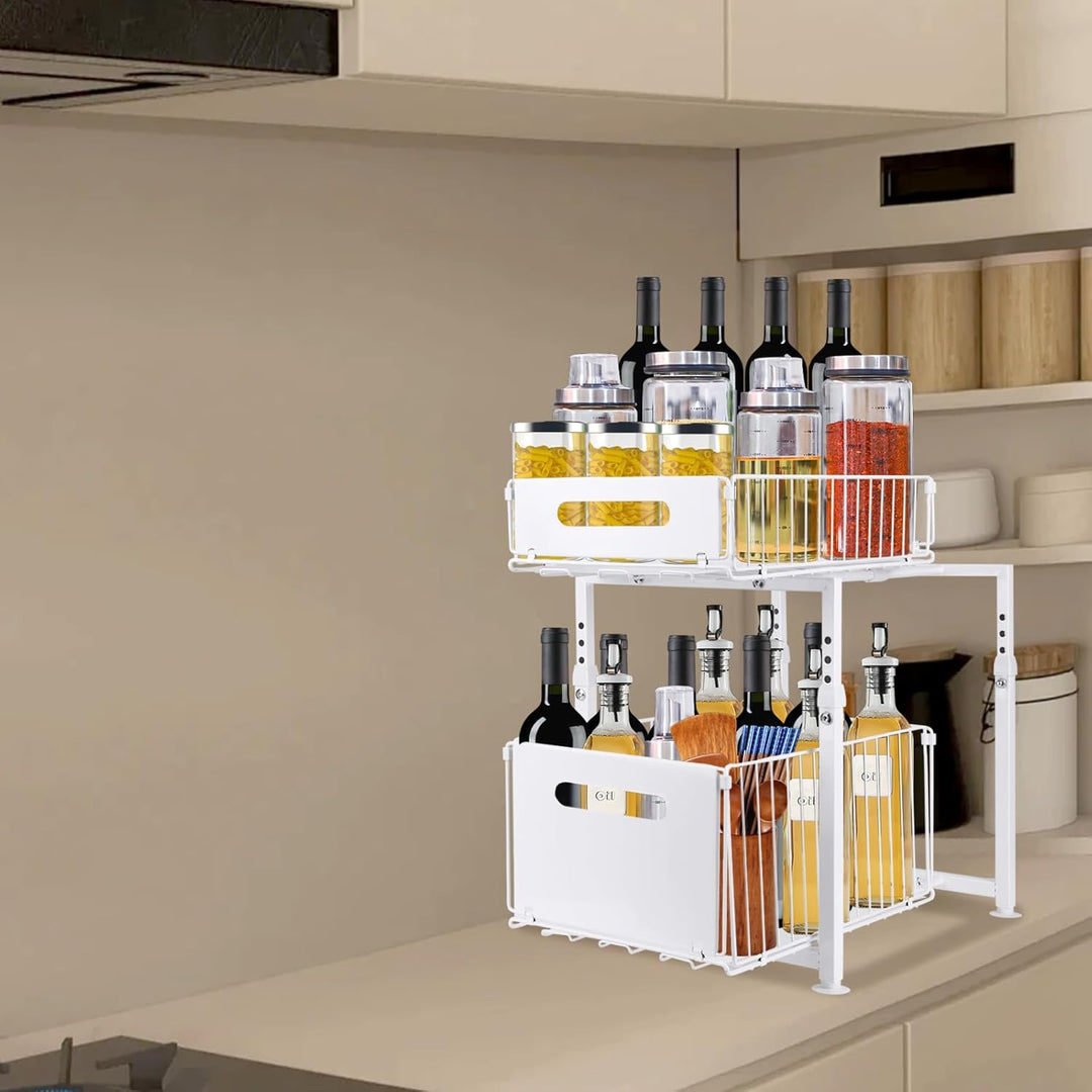 Küchenschublade, ausziehbare Schrank-Organizer, ausziehbare Schubladen, ausziehbare Regale für die O