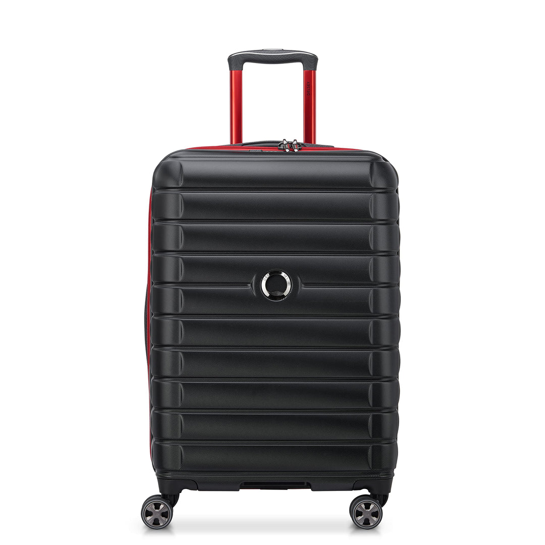 DELSEY PARIS - Shadow 5.0 – Koffer mittelgross ausziehbar – 66 cm – Schwarz, Schwarz, M, Koffer Koff