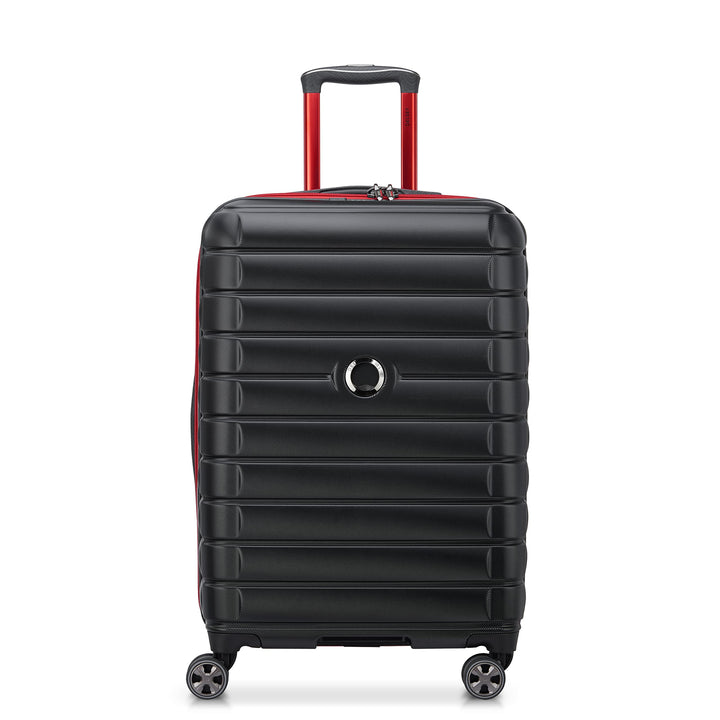 DELSEY PARIS - Shadow 5.0 – Koffer mittelgross ausziehbar – 66 cm – Schwarz, Schwarz, M, Koffer Koff