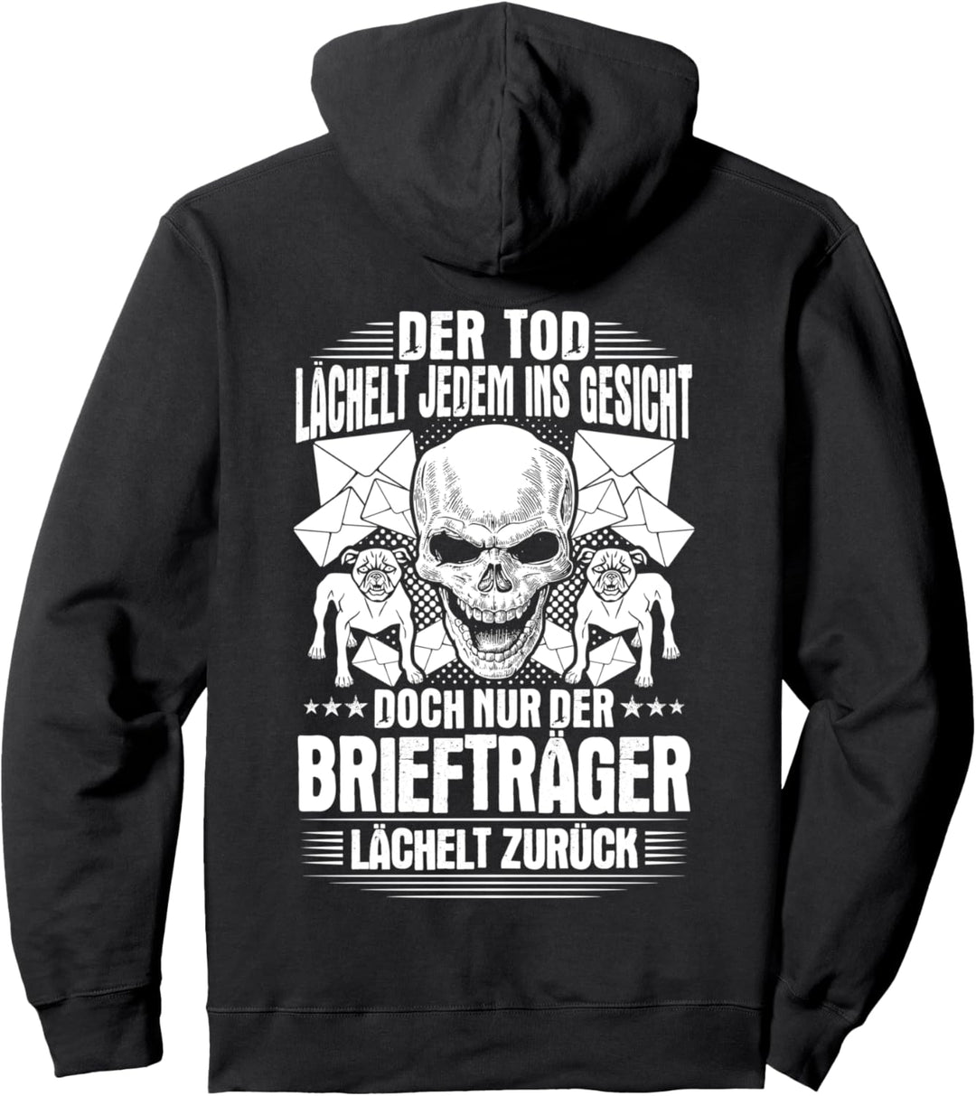 Briefträger Lächeln Postbote Zusteller Pullover Hoodie