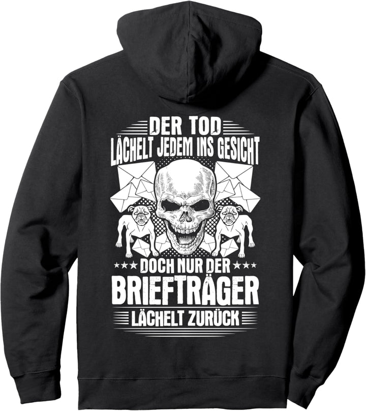 Briefträger Lächeln Postbote Zusteller Pullover Hoodie