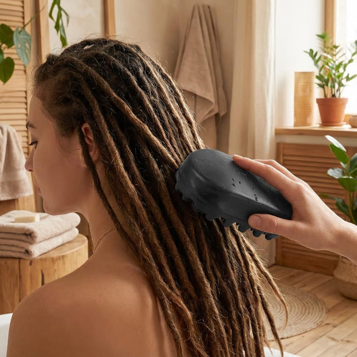 Twist Afro Curl Haarbürste, Waschbarer Twist Hair Sponge Twist Curl Brush Kamm Gummi-Styling-Tool fü
