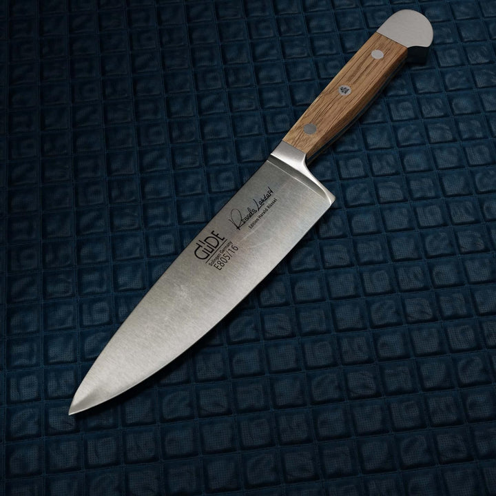 GÜDE Solingen - kleines Kochmesser geschmiedet, 16 cm, Fasseichenholz, ALPHA FASSEICHE, Küchenmesser