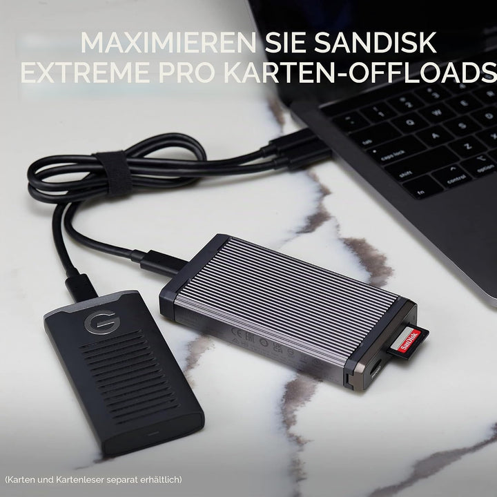 SanDisk PROFESSIONAL PRO-READER SD und microSD™, High-Performance-Kartenleser für SD- und microSD-Ka
