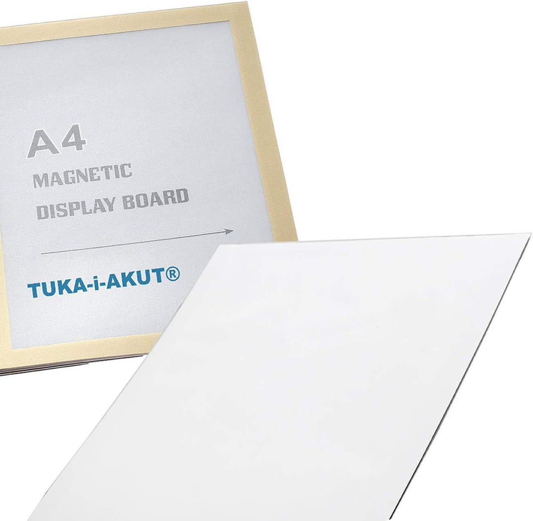 TUKA-i-AKUT 10st. A4 Info-Rahmen Selbstklebend mit Magnetverschluss, Einstecktasche Infotasche Blatt