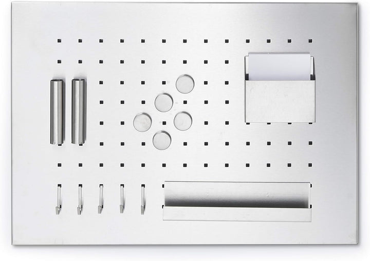 Zeller Memoboard, Edelstahl, Silber, 50 x 35 x 1.5 cm, 11125 Single, Single