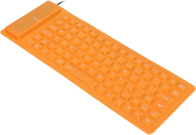 Annadue Leise Klappbare Gaming Tastatur, 85 Tasten Kabelgebundene USB Tastatur, Wasser und Staubabwe