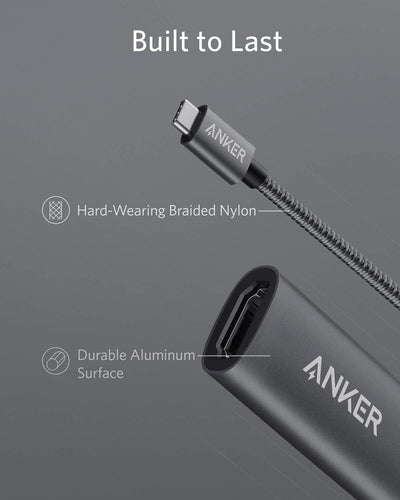 Anker PowerExpand+ USB-C auf HDMI Adapter aus Aluminium, kompakter, 4K 60Hz, für MacBook Pro, MacBoo