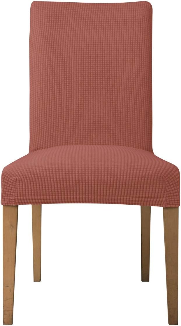 EBETA E Stuhlhussen 6 Stück, Elastische Stuhlbezug, Stretchhusse Stuhlüberzug Jacquard Hussen für Ho