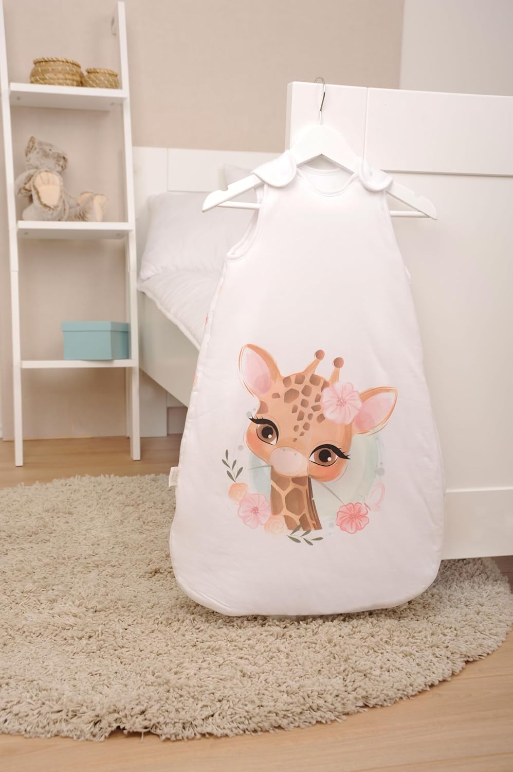 Herding Baby Best Baby-Schlafsack, Giraffen-Motiv, 90 x 45 cm, Seitlich umlaufender Reissverschluss