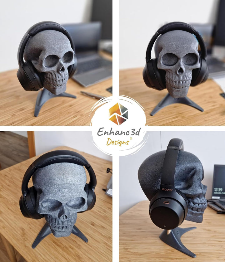 Headset Halterung – Totenkopf-Kopfhörer Ständer – Gaming Zubehör Zimmer Deko - Kopfhörer Halterung