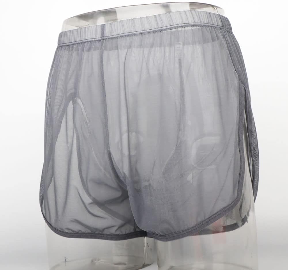 Herren Boxershorts Transparent Leicht Luftig Atmungsaktiv Bequem Geeignet für den Sommer Schwarzblau