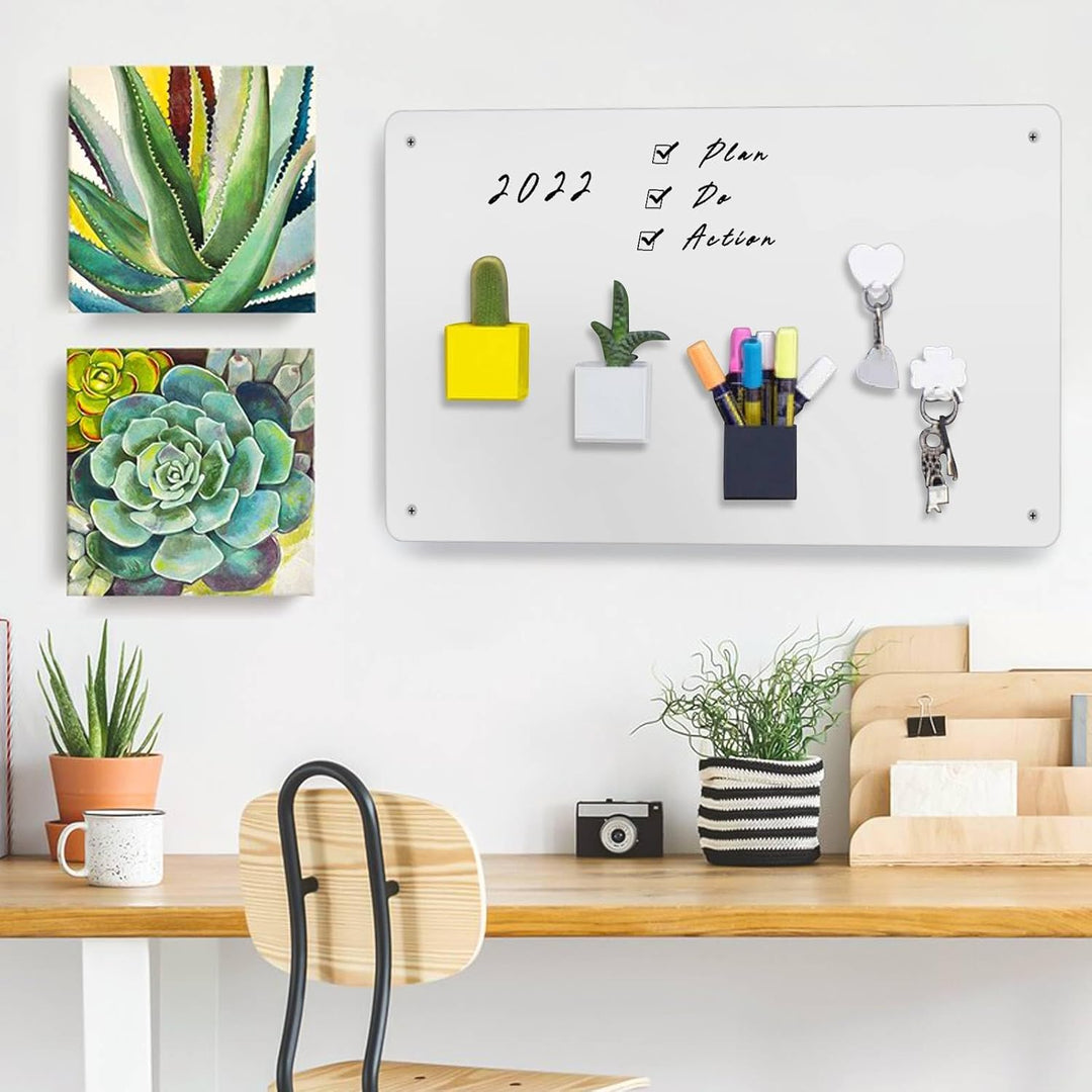 Raweao Magnettafel Magnetboard, Magnetische Metalltafel Wandtafeln, Magnetische Kreidetafel, 30x45x0