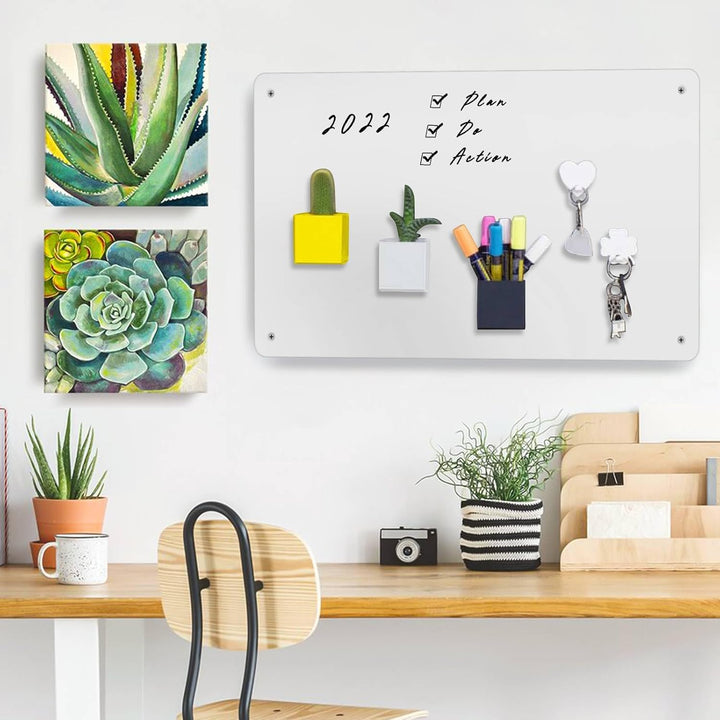 Raweao Magnettafel Magnetboard, Magnetische Metalltafel Wandtafeln, Magnetische Kreidetafel, 30x45x0