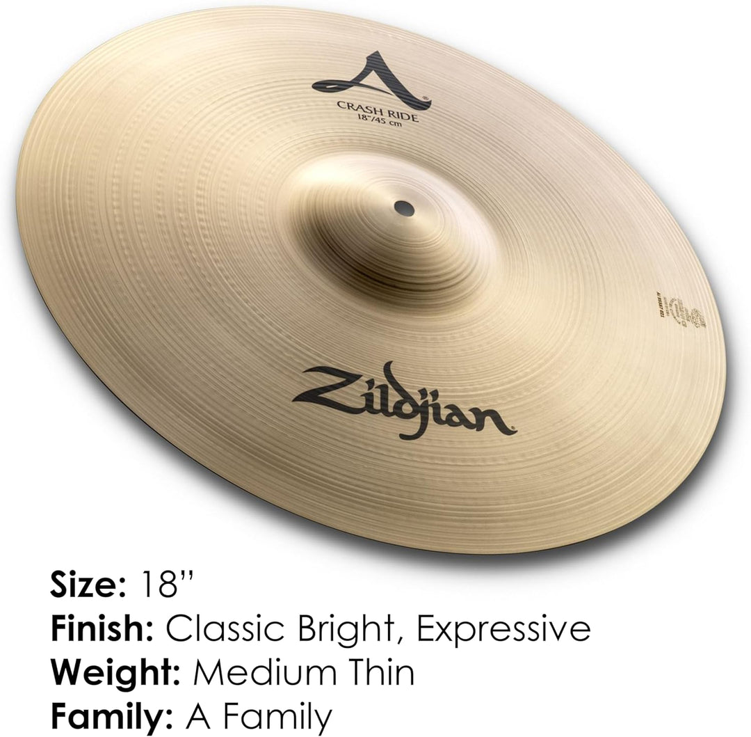 Zildjian A Zildjian Series - 18" Crash Ride Cymbal MultiColored, Mehrfarbig 18 Zoll Crash Ride, 18 Z